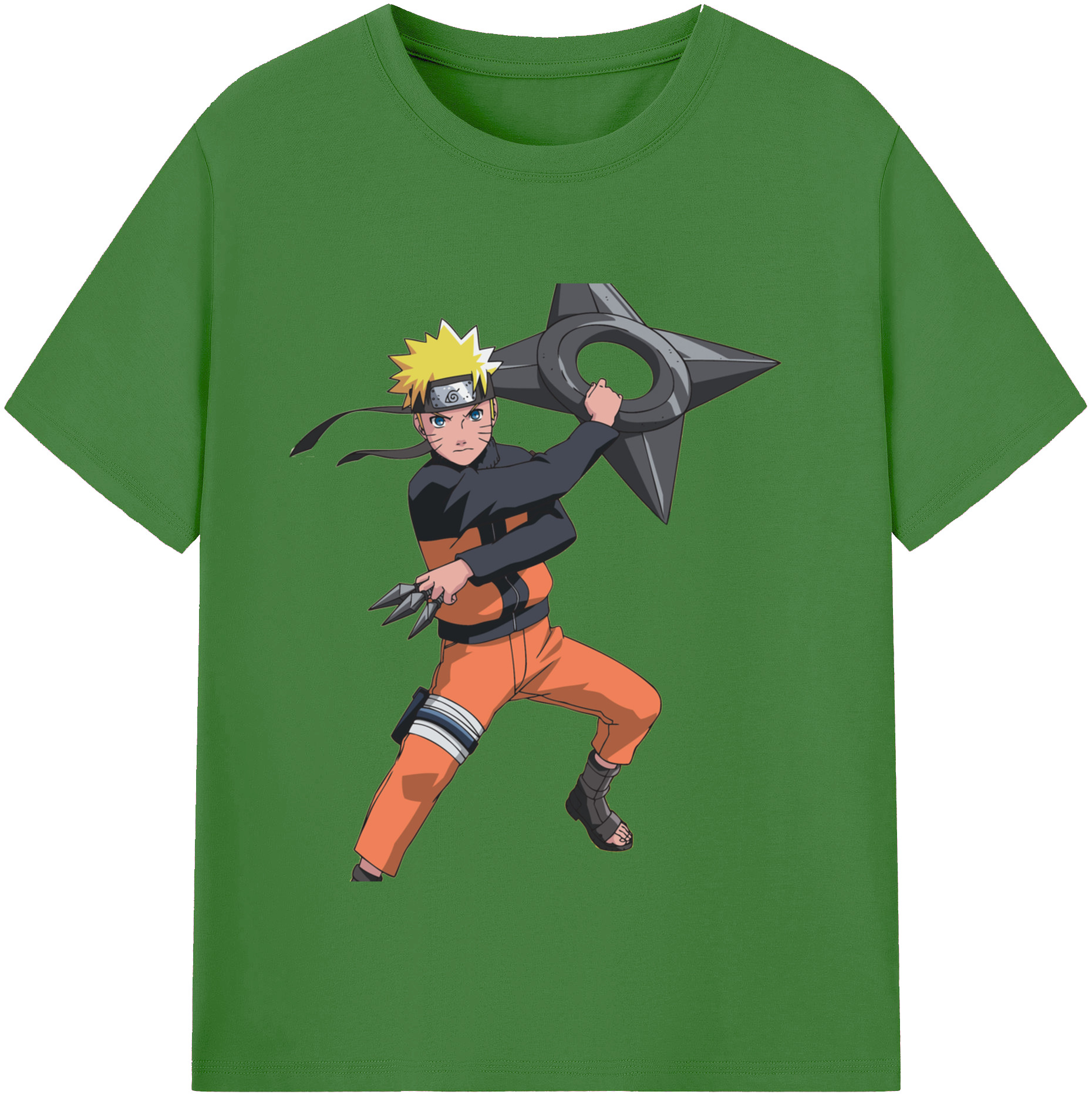 （画像用） NARUTO -ナルト- うずまき ナルト Uzumaki Naruto レディースカジュアルプリントTシャツ（綿100％）